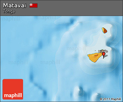 Political 3D Map of Matavai