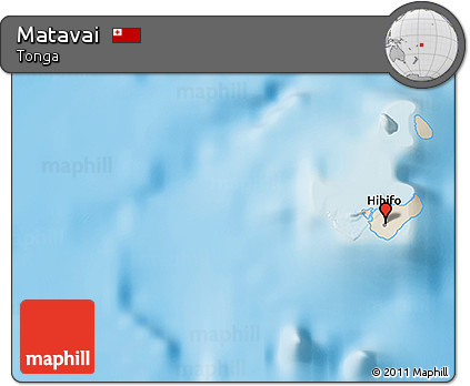 Shaded Relief 3D Map of Matavai