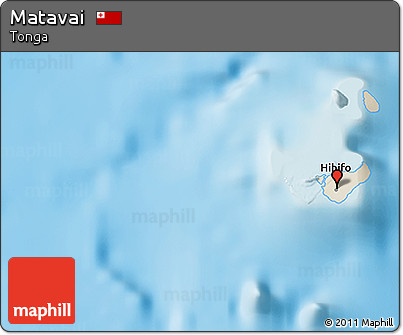 Shaded Relief 3D Map of Matavai