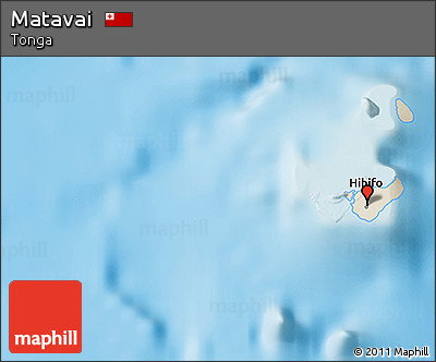 Shaded Relief 3D Map of Matavai