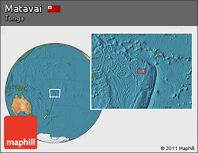 Satellite Location Map of Matavai