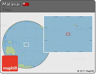 Savanna Style Location Map of Matavai