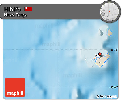 Shaded Relief Map of Hihifo