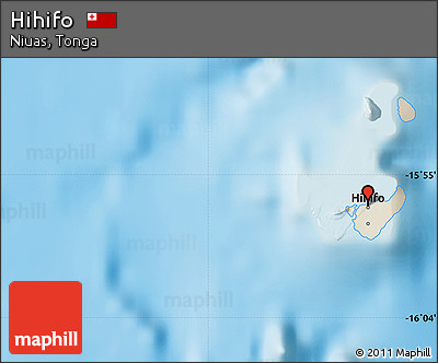 Shaded Relief Map of Hihifo