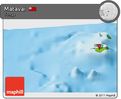 Physical Panoramic Map of Matavai