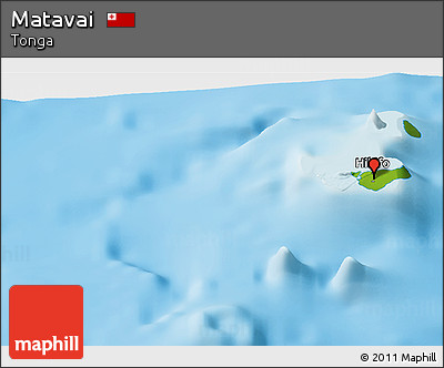 Physical Panoramic Map of Matavai