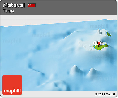 Physical Panoramic Map of Matavai