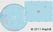 Gray Location Map of the area around 15° 58' 32" S, 175° 1' 30" W