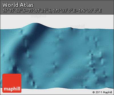 Satellite 3D Map of the Area around 15° 58' 32" S, 176° 1' 30" E
