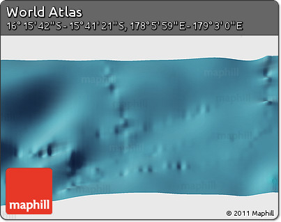Satellite 3D Map of the Area around 15° 58' 32" S, 178° 34' 29" E