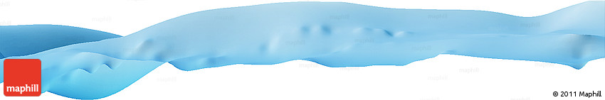 Shaded Relief Horizon Map of the Area around 15° 58' 32" S, 178° 34' 29" E