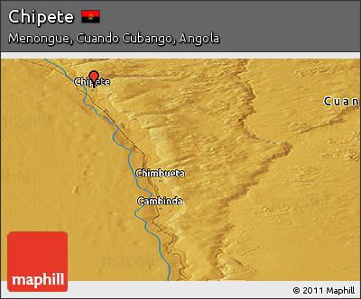 Physical Panoramic Map of Chipete