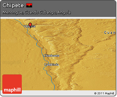 Physical Panoramic Map of Chipete