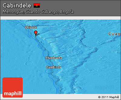 Political Panoramic Map of Cabindele