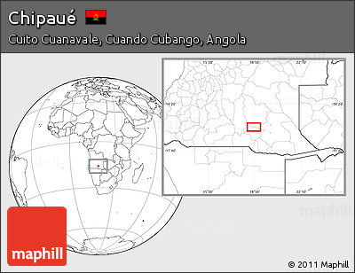 Blank Location Map of Chipaué