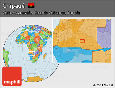 Political Location Map of Chipaué