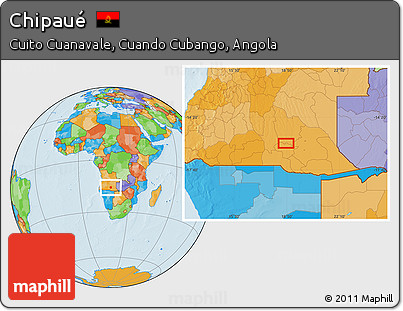 Political Location Map of Chipaué