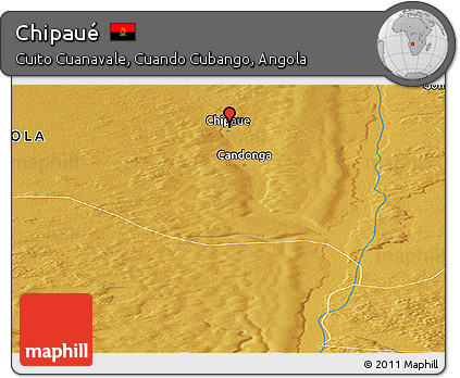Physical Panoramic Map of Chipaué