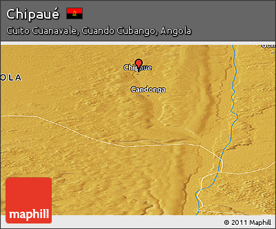 Physical Panoramic Map of Chipaué