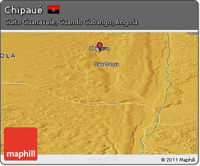 Physical Panoramic Map of Chipaué