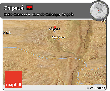 Satellite Panoramic Map of Chipaué