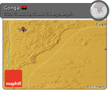 Physical 3D Map of Gonga