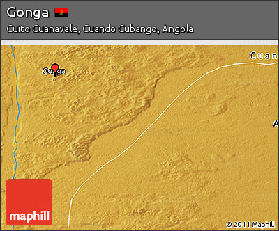 Physical 3D Map of Gonga