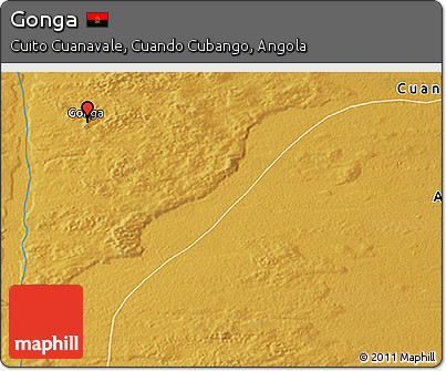 Physical 3D Map of Gonga