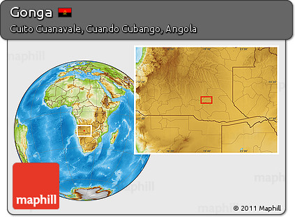Physical Location Map of Gonga