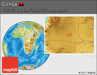 Physical Location Map of Gonga
