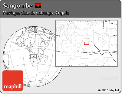 Blank Location Map of Sangombe