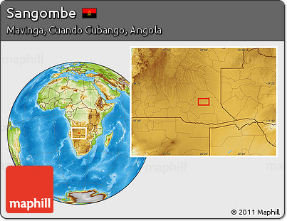 Physical Location Map of Sangombe