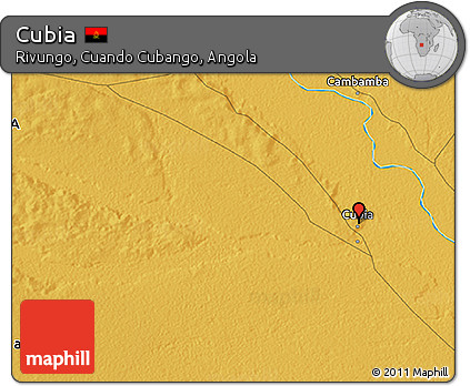 Physical 3D Map of Cubia