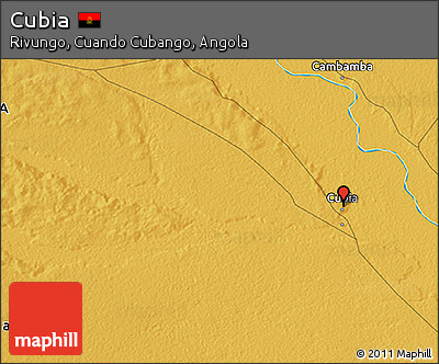 Physical 3D Map of Cubia