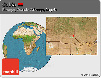 Satellite Location Map of Cubia