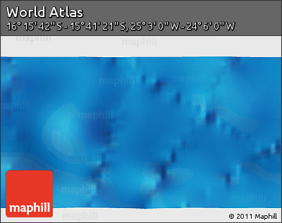 Physical 3D Map of the Area around 15° 58' 32" S, 24° 34' 30" W