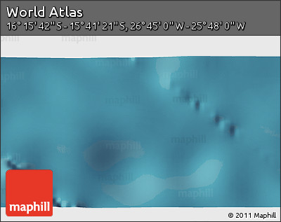 Satellite 3D Map of the Area around 15° 58' 32" S, 26° 16' 29" W