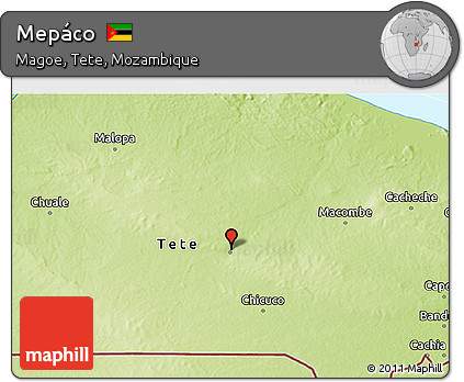 Physical 3D Map of Mepáco