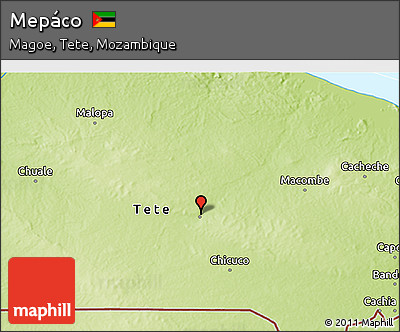 Physical 3D Map of Mepáco