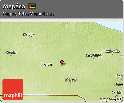 Physical 3D Map of Mepáco