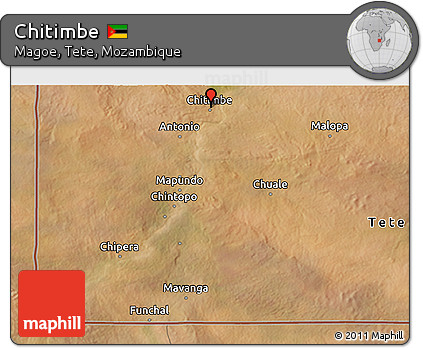 Satellite 3D Map of Chitimbe
