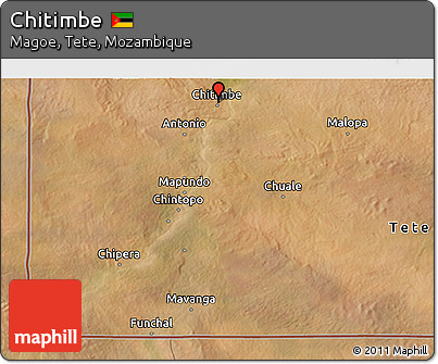 Satellite 3D Map of Chitimbe