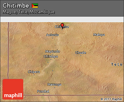 Satellite 3D Map of Chitimbe