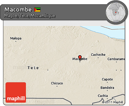 Shaded Relief 3D Map of Macombe