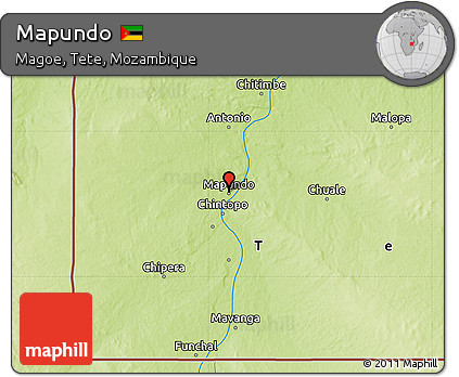 Physical Map of Mapundo