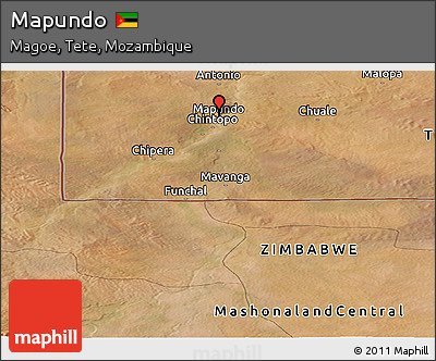 Satellite Panoramic Map of Mapundo