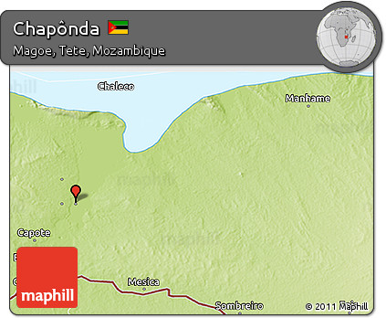 Physical 3D Map of Chapônda