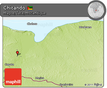 Physical 3D Map of Chitando