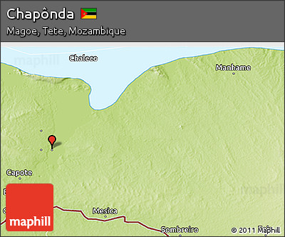 Physical 3D Map of Chapônda