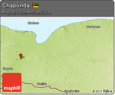 Physical 3D Map of Chapônda